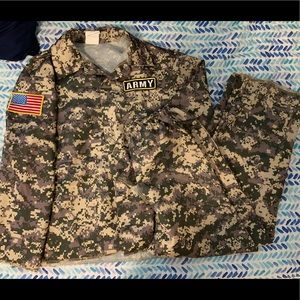 8-10 army costume halloween green tan